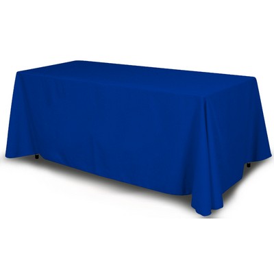 8' Blue Table Cover - Four Sided