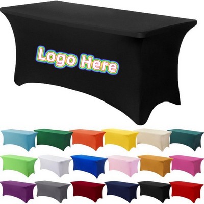 8' Flame Retardant Stretch Table Cover
