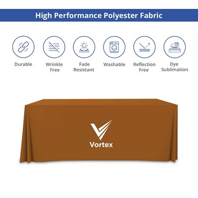 Premium Full Color Table Covers & Throws - 4 Sided (4' x 2.5')